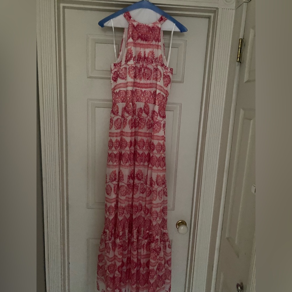 Eliza j halter tiered maxi